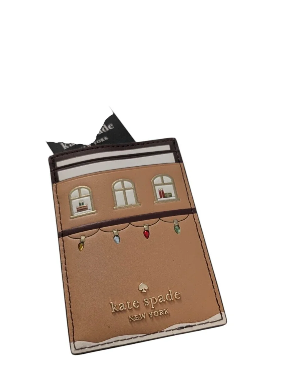 Kate Spade Oh What Fun Gingerbread House 3D Slim Cardholder